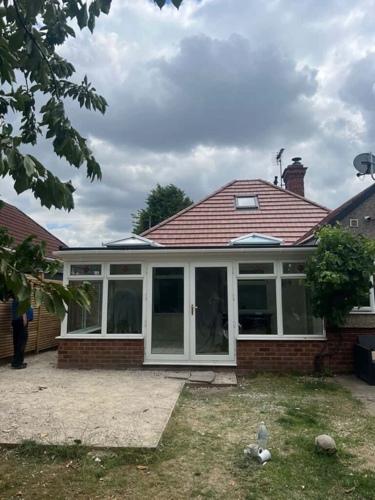 This is a photo of a hipped roof on a bungalow that has just had roof repairs carried out. Works carried out by LS Roofing Chorleywood